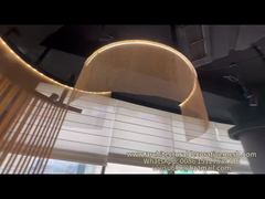 عرض شاشة الستائر الشبكية المعدنية المعمارية لعرض مطعم المدخل