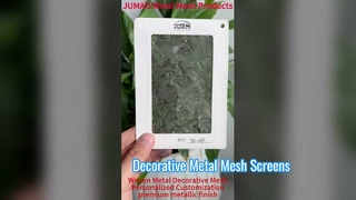 شبكة معدنية منسوجة شبكة سلكية مزخرفة قسم غرفة نافذة شاشة شاشة حشرات