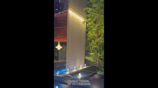 ستارة مائية للاستخدام الداخلي مع أضواء