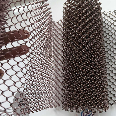 السقف المعدني الشبكي من الفولاذ المقاوم للصدأ الأحجام المختلفة 0.8mm إلى 3mm للسقوف الأنيقة القوية