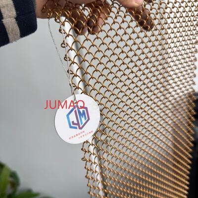 شبكة معدنية مزخرفة حلزونية شبكة معمارية داخلية شبكة معدنية منسوجة