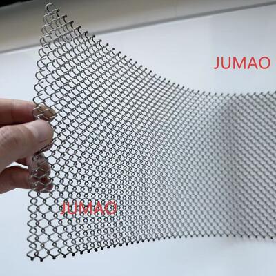Privacy Screen Decorative Wire Mesh  Architectural Facade Mesh Spiral Decorative